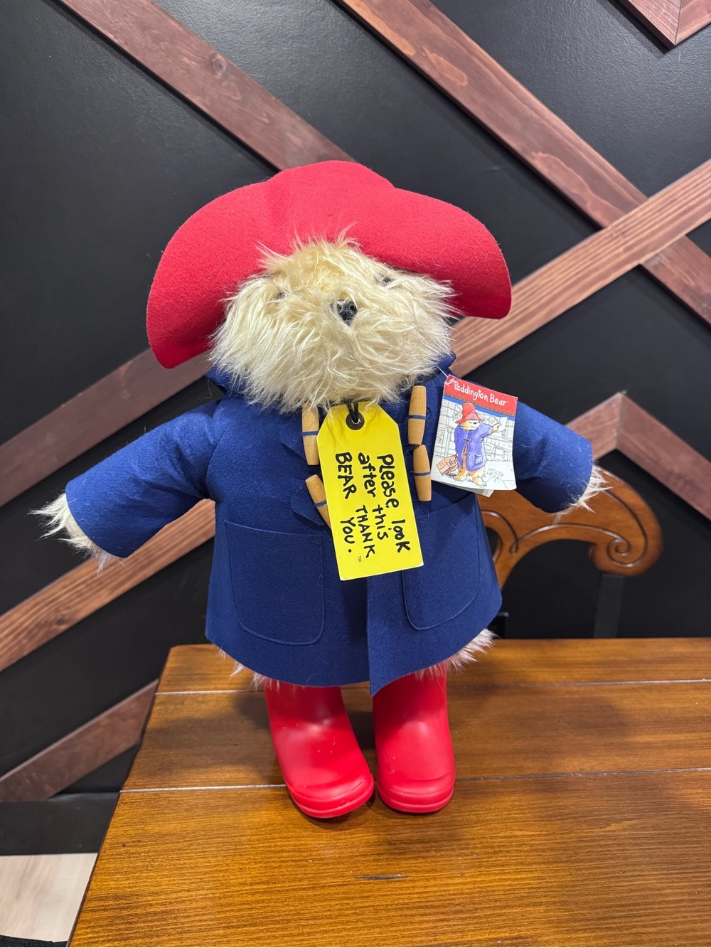 Large Paddington bear Collector Plush Doll New (just displayed) Rainbow designs